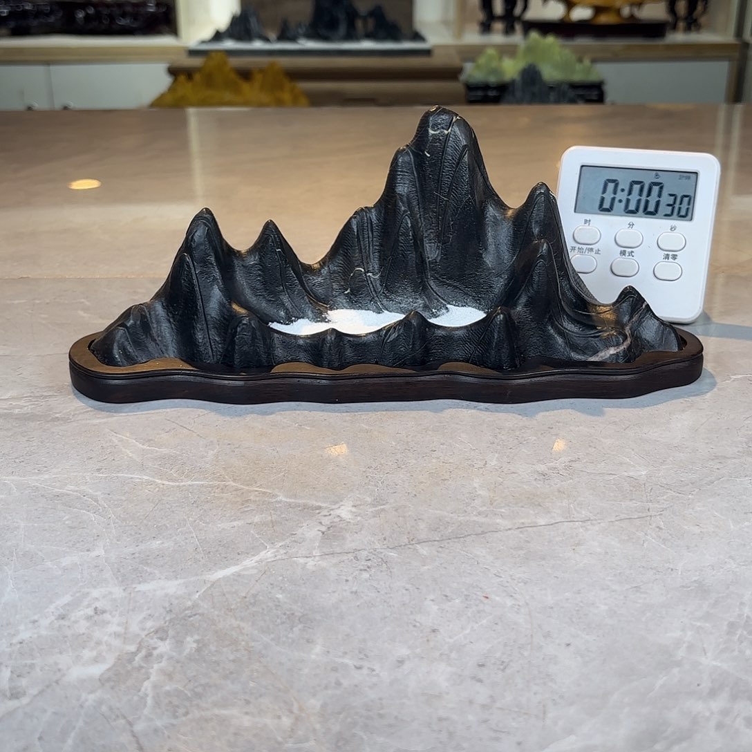 期***)灵璧石手工雕刻奇石摆件