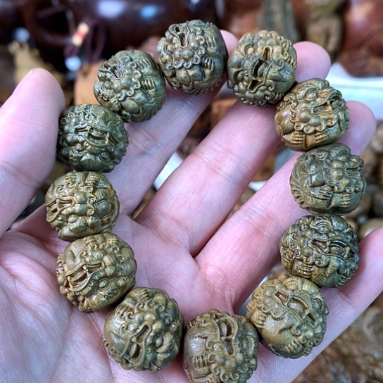 木绿檀木貔貅2.0手串