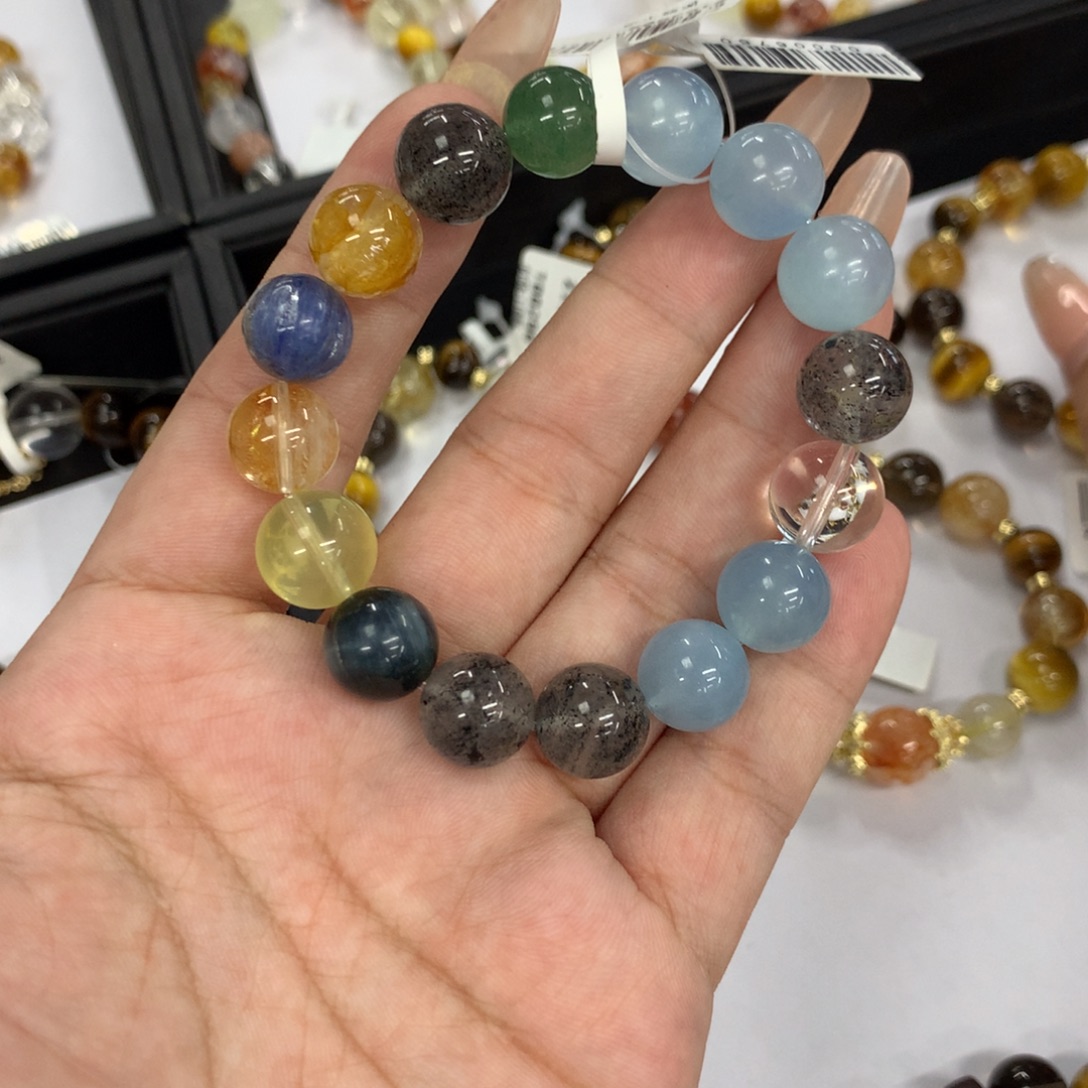 未镶嵌手链水晶多宝