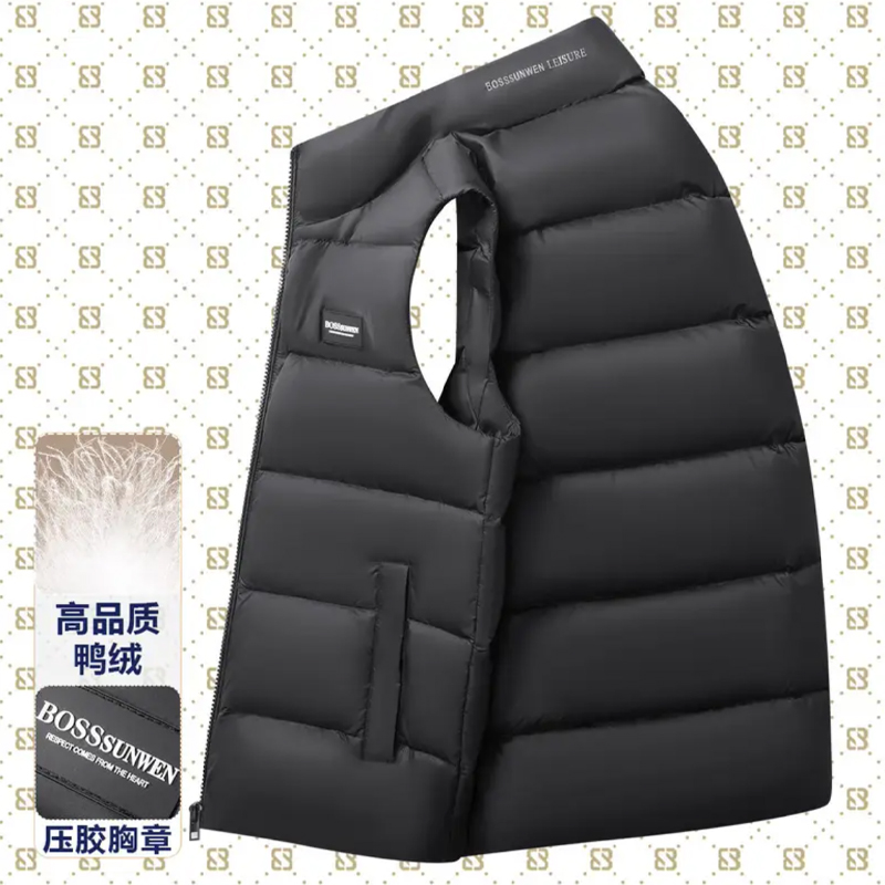 【敏敏】A530~90鸭绒 防风立领羽绒马甲~BM316A530