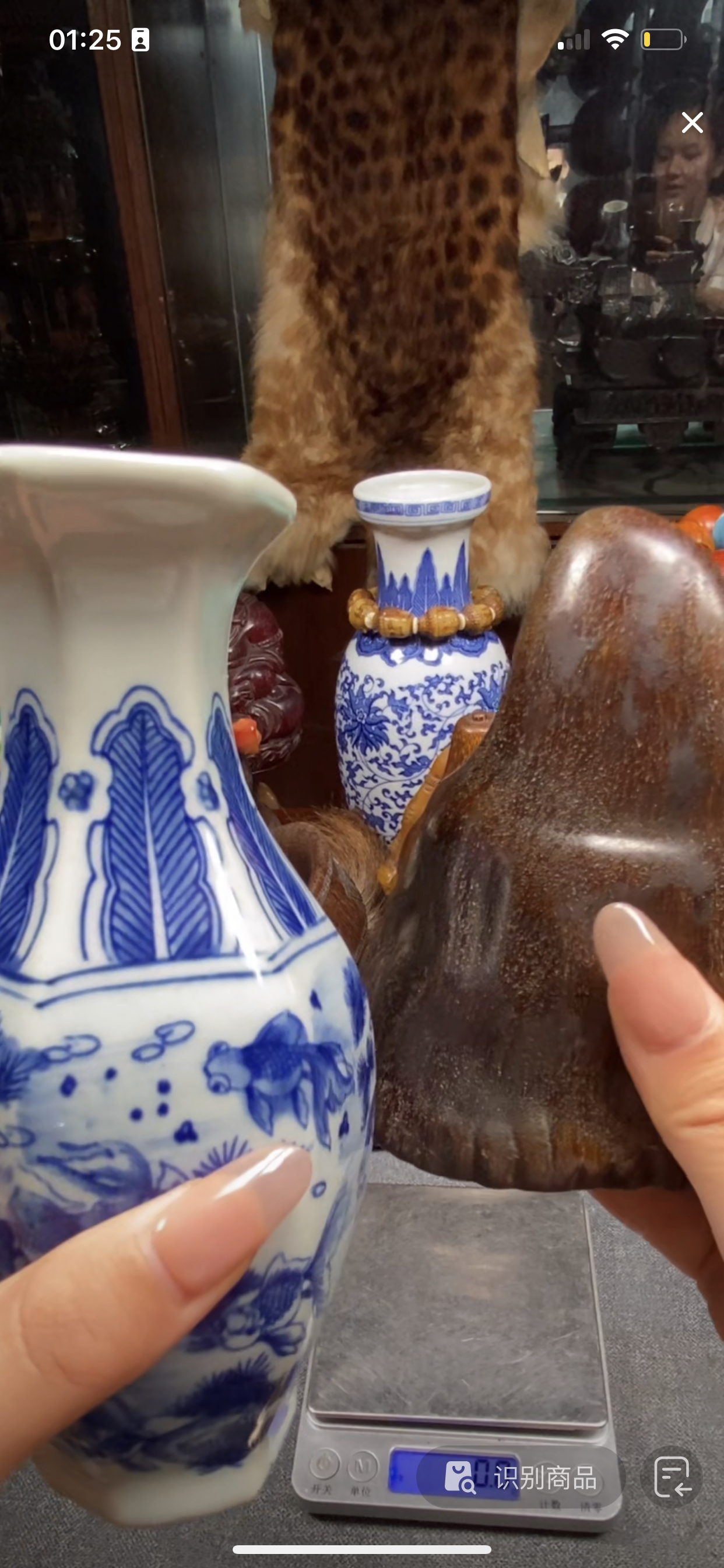 青花瓷陶瓷小瓷瓶客厅博古架酒柜工艺品装饰品摆件