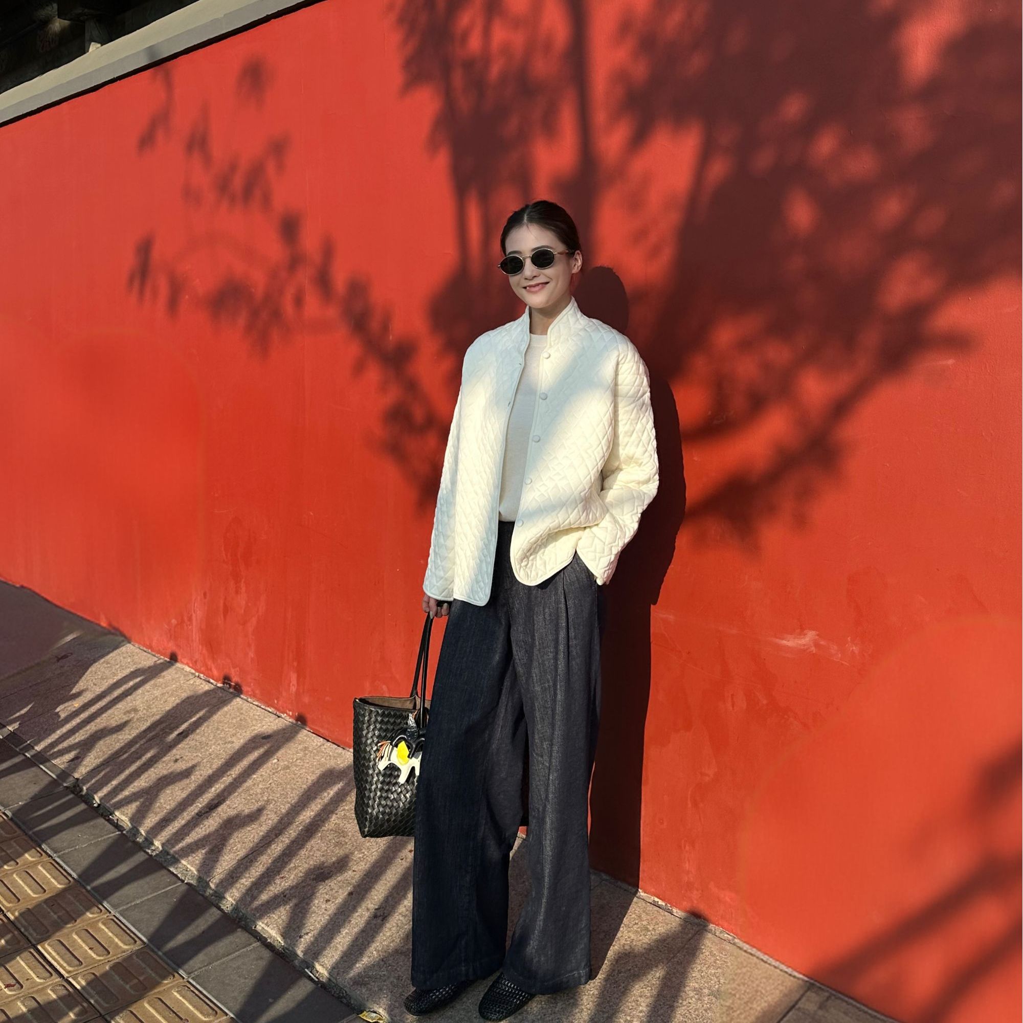 TAOMIAO陶喵喵【老钱神裤】棉质深蓝水洗显瘦阔腿牛仔裤女TMM250914