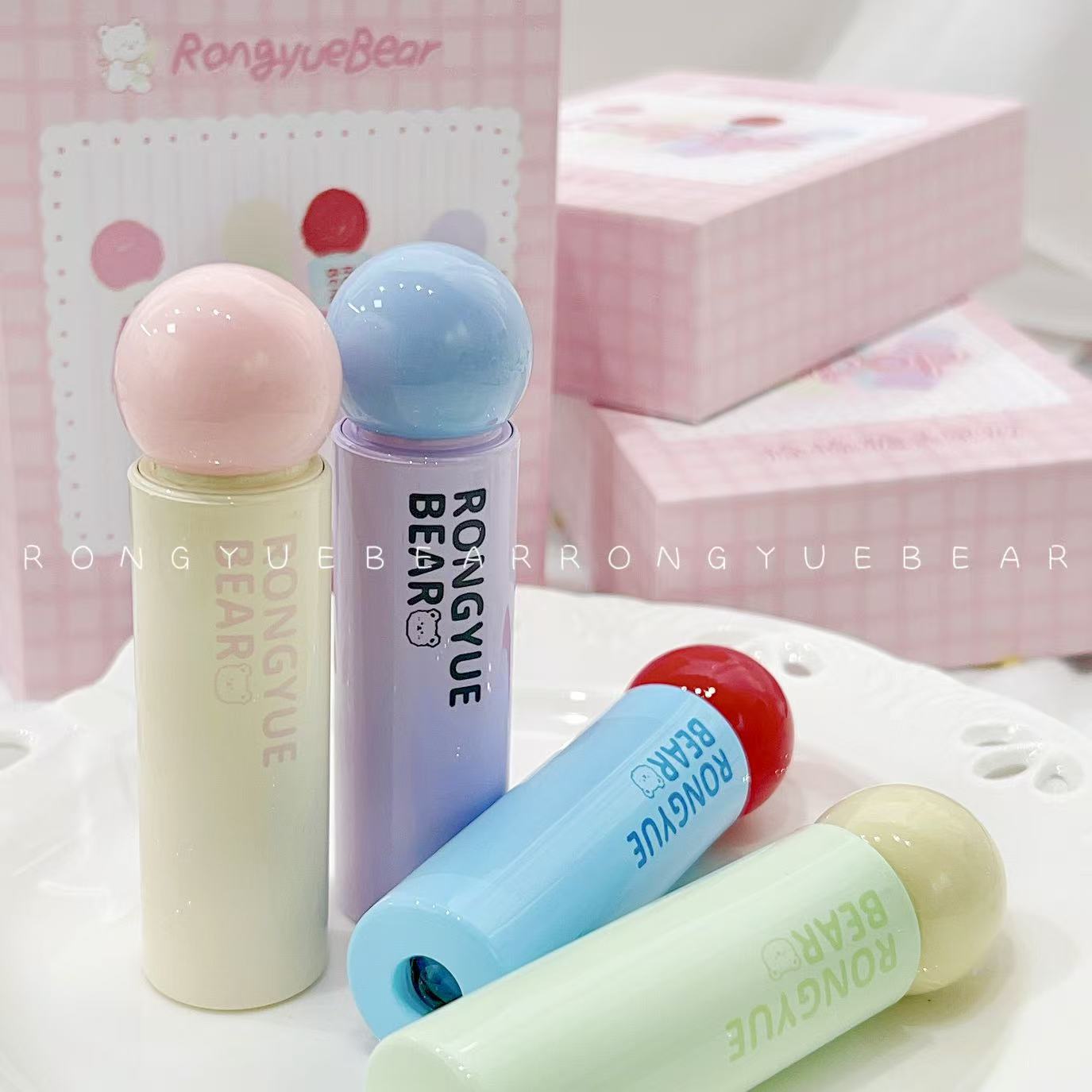 榕悦熊棒棒糖一字灯手持小型便携蓄电款速干迷你美甲灯个人美甲店