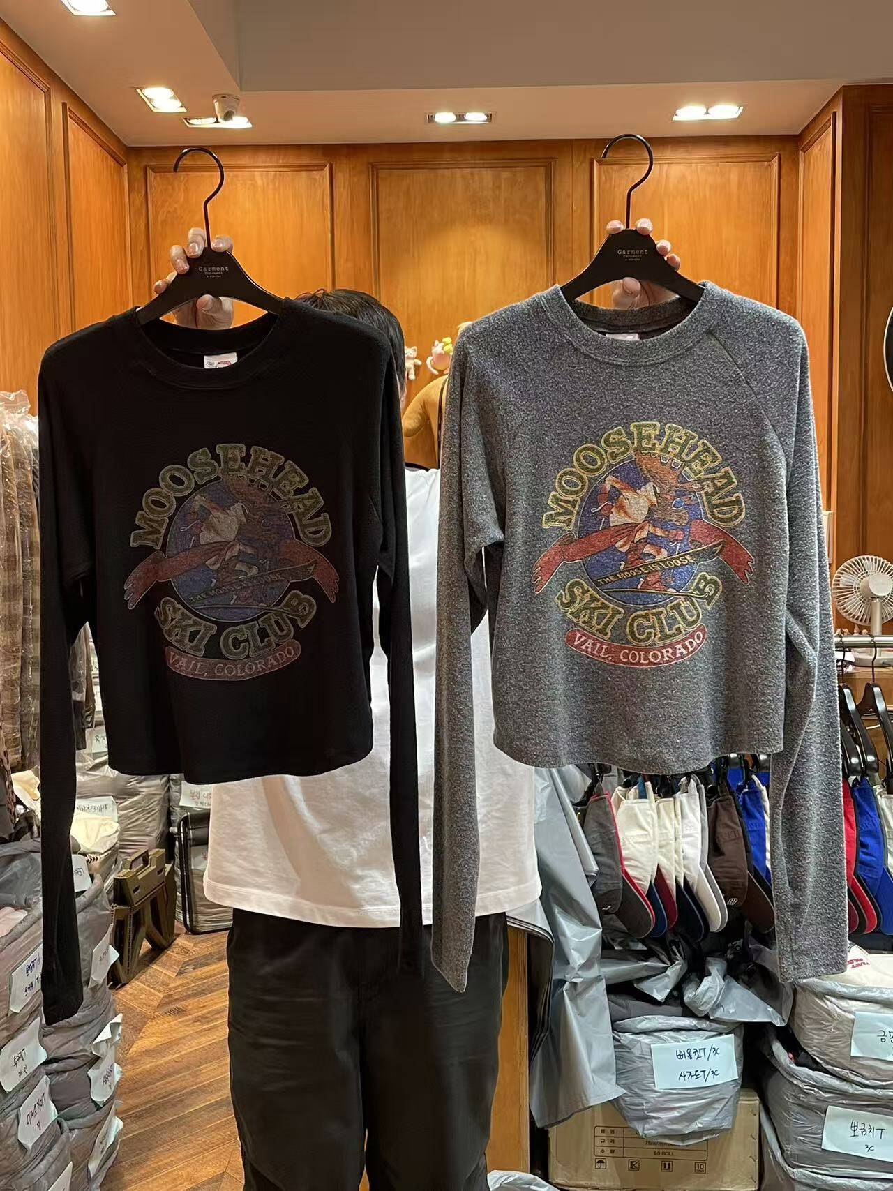 【韩国东大门代购】~N0退~公鸡家啤酒怪 长袖t