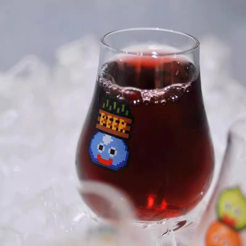 史莱姆水滴杯  有瑕疵 玻璃杯  啤酒杯 精酿啤酒杯