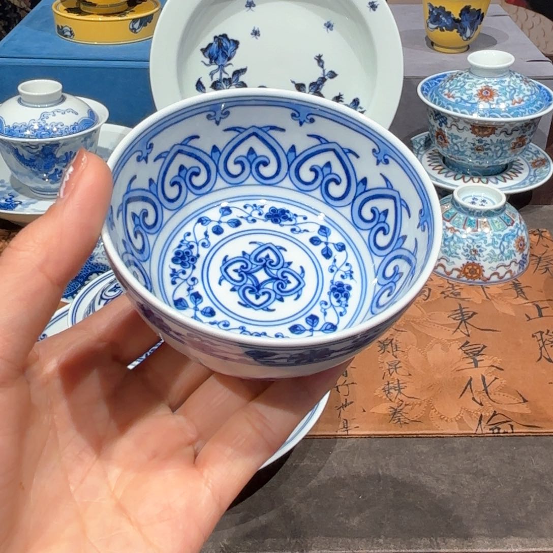 瓷片手工手绘陶瓷茶具