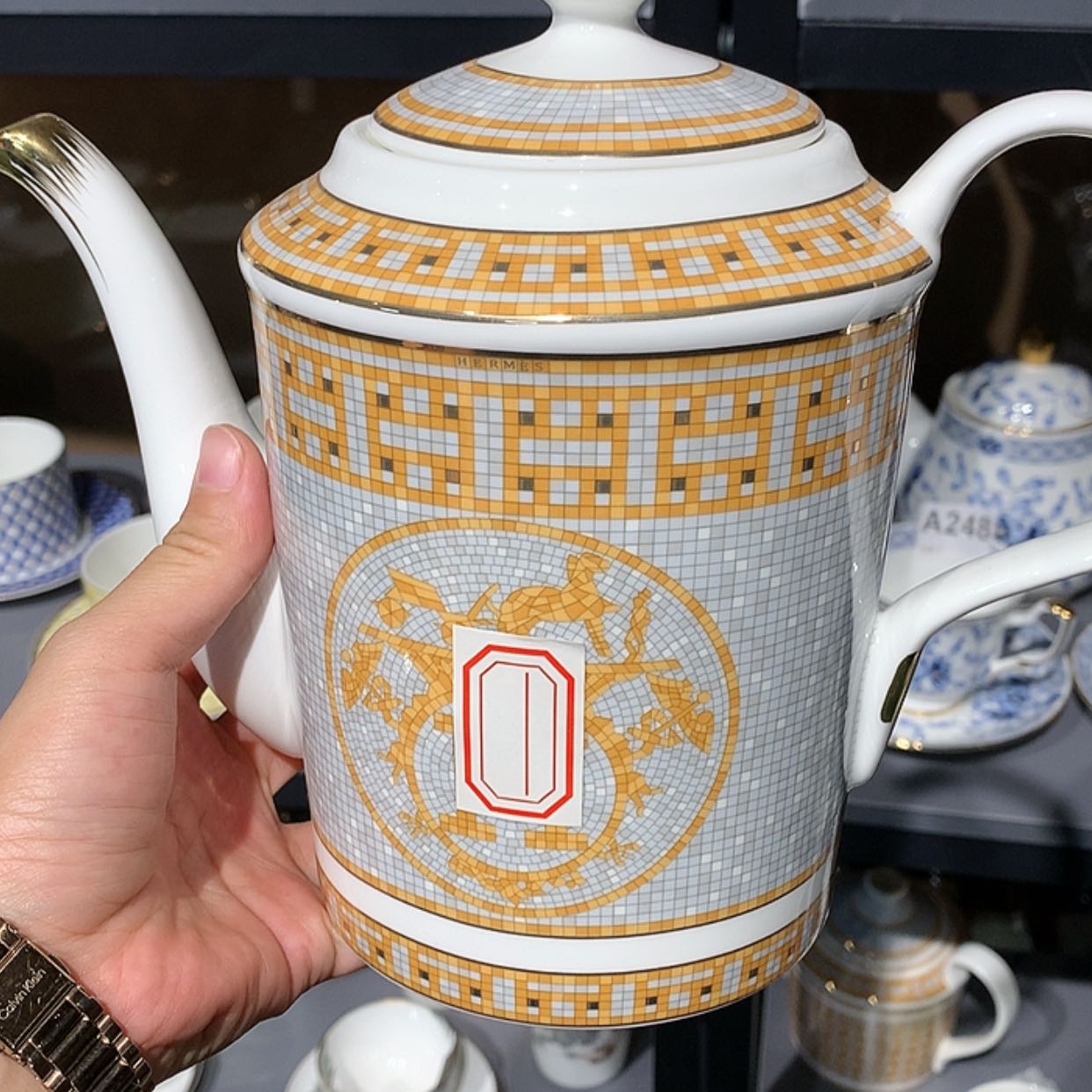【闪购商品】瓷片咖啡壶