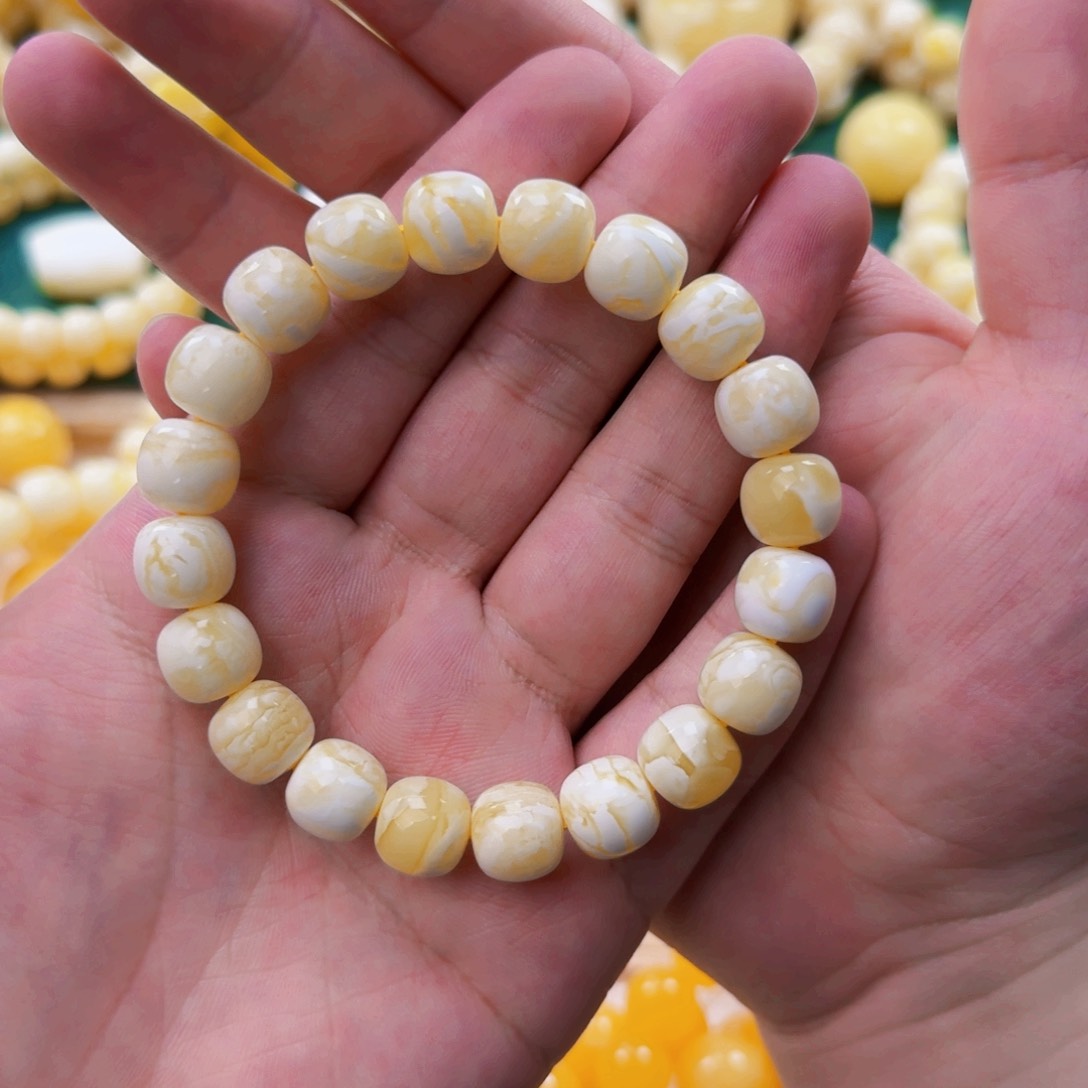 琥珀裸石未镶嵌天然蜜蜡11m