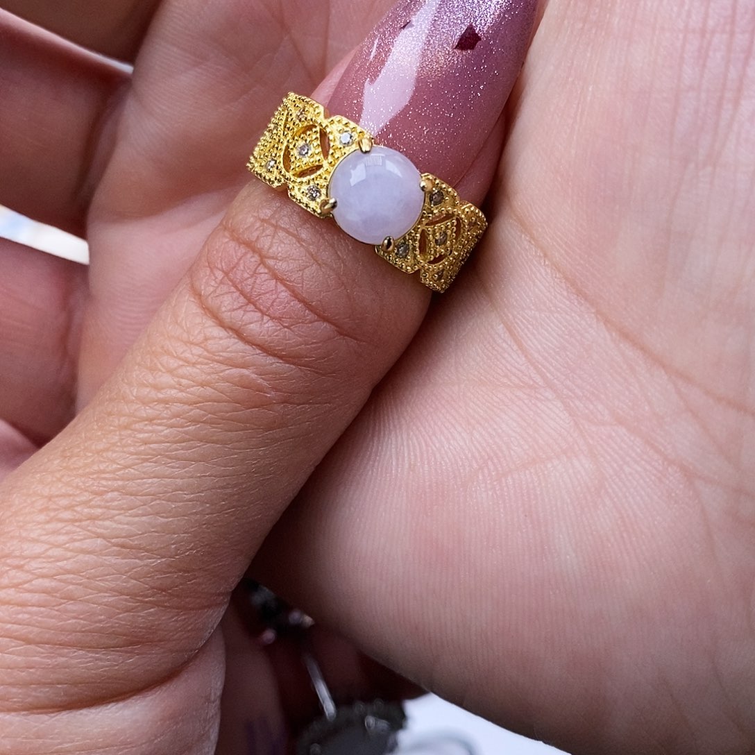 奈***道翡翠未镶嵌戒指缅甸