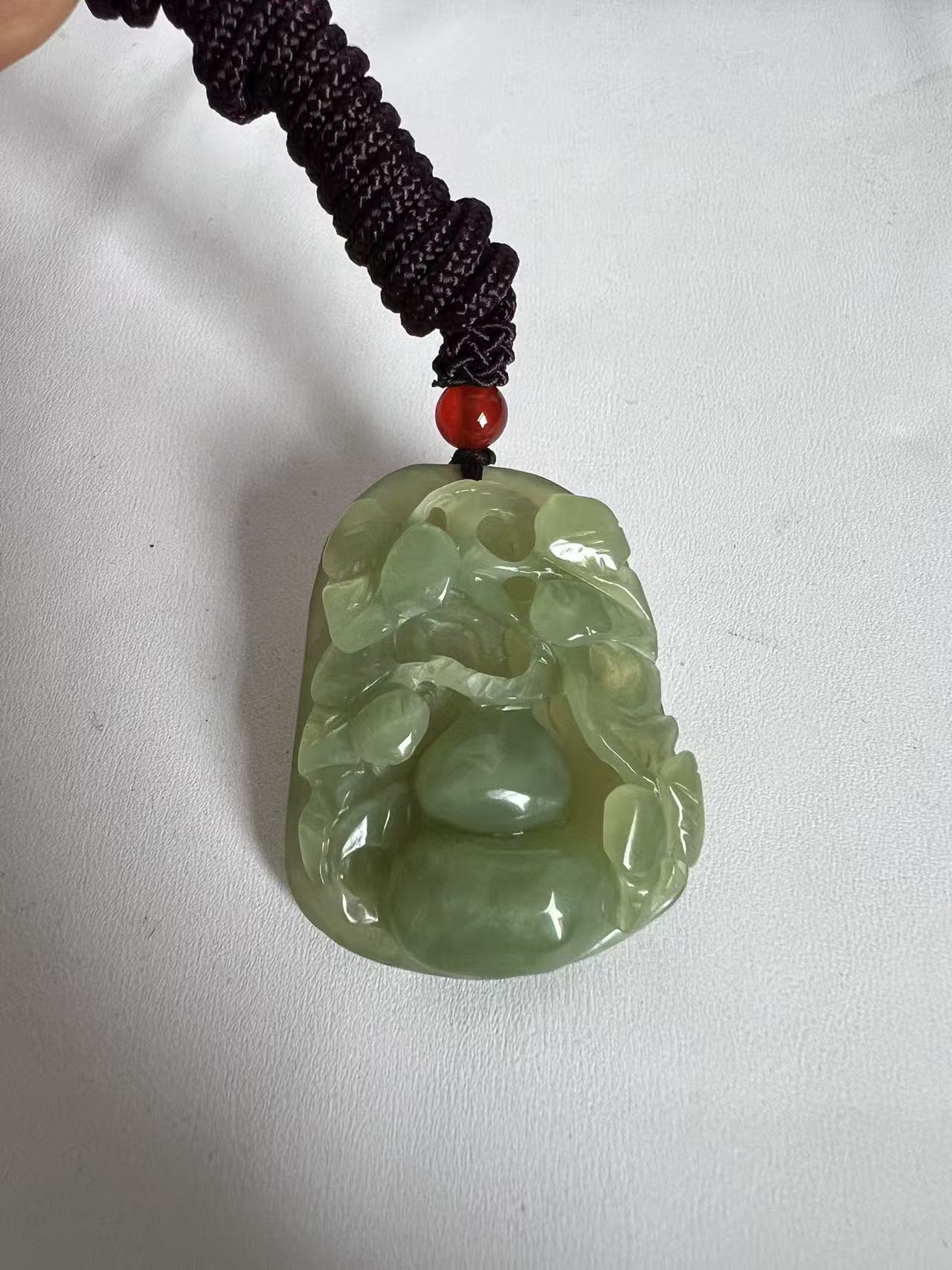 黄白老玉挂件葫芦