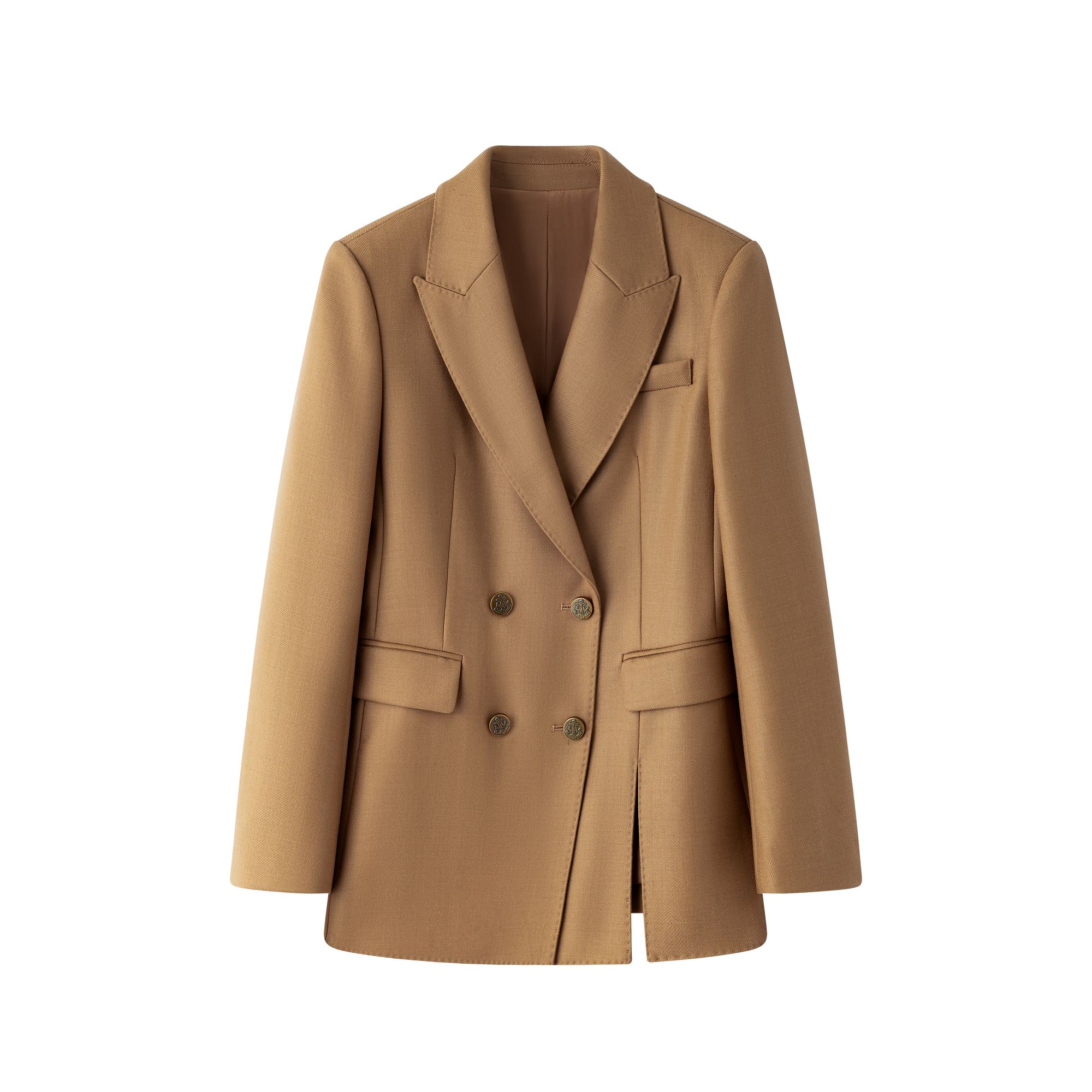 ZR女装西装2025秋冬新款美拉德色系高定休闲羊毛外套通勤西装6806