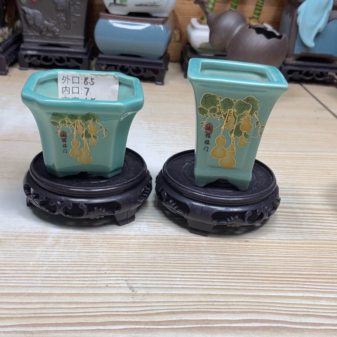 瓷片陶瓷花盆陶瓷艺术