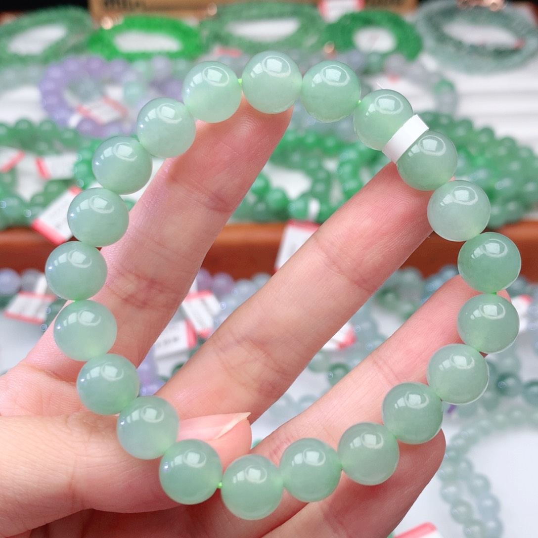 翡翠手链未镶嵌翡翠9.5mm