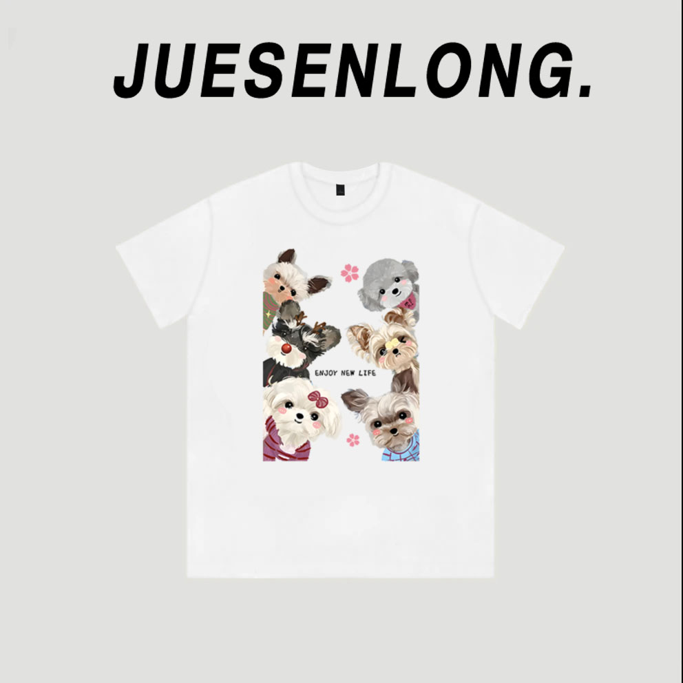 款141-设计感小众宽松港味时尚多巴胺穿搭短袖t恤