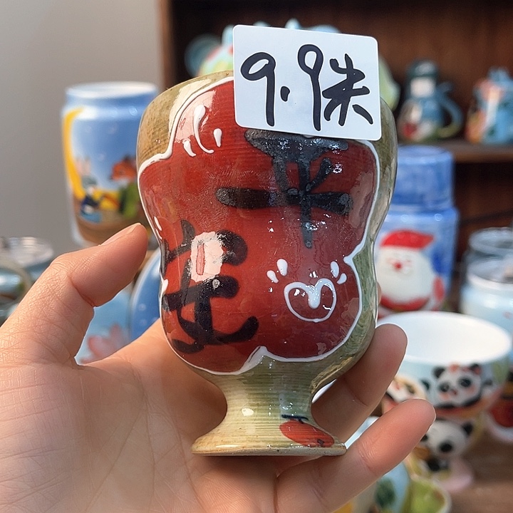 不锈钢景德镇釉下手绘陶瓷 