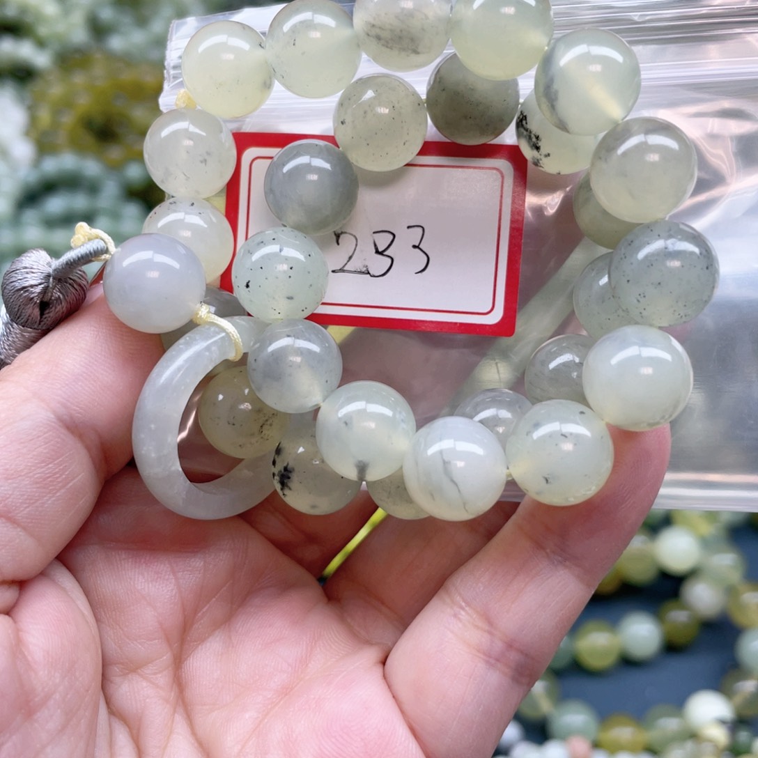 未镶嵌蛇纹石玉手串