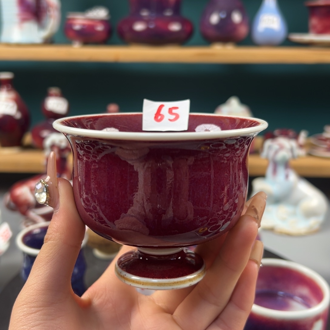 瓷片微瑕主人杯纯手工