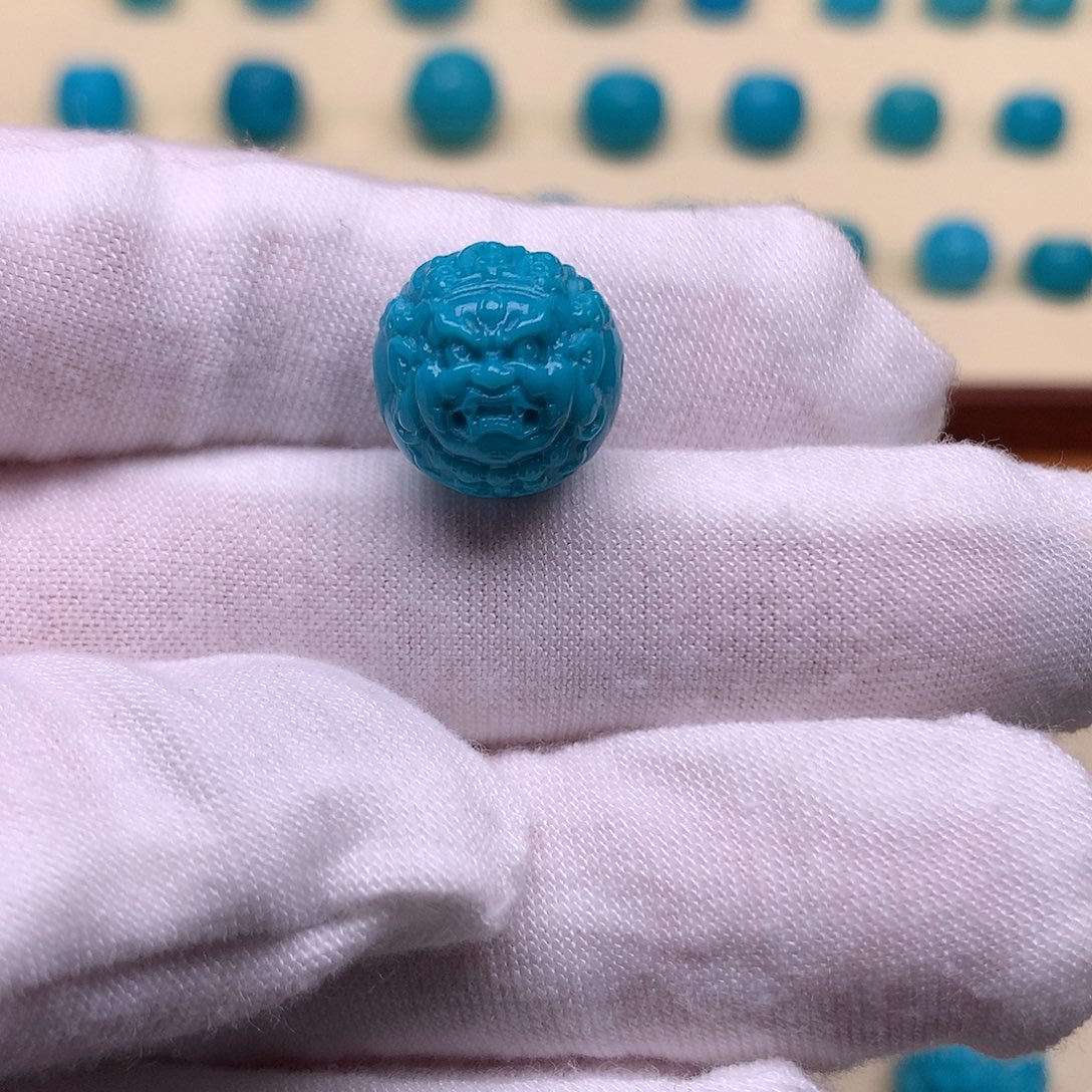 绿松石未镶嵌天然原矿绿松石大黑天12.9