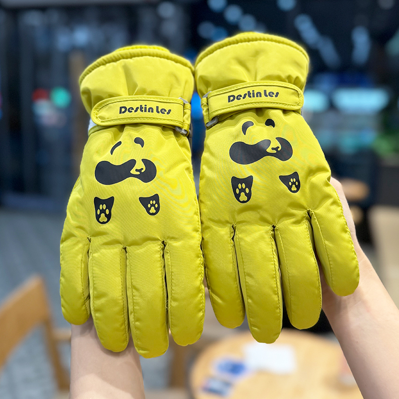 滑雪手套保暖触屏防寒零下40度骑车东北玩雪加厚加绒男女骑电动车