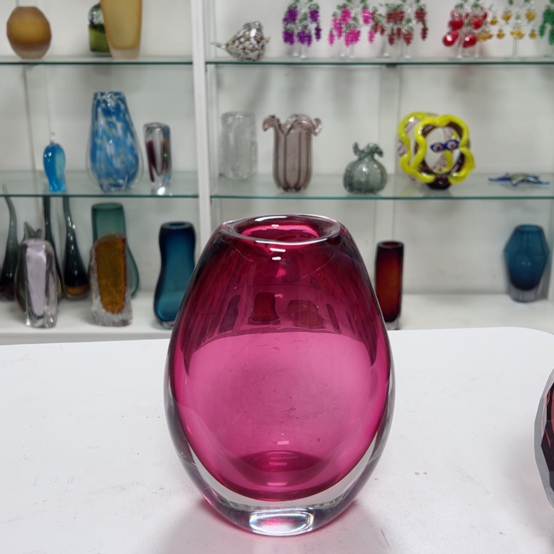 高 20 轻奢琉璃花器福利正常手工痕迹