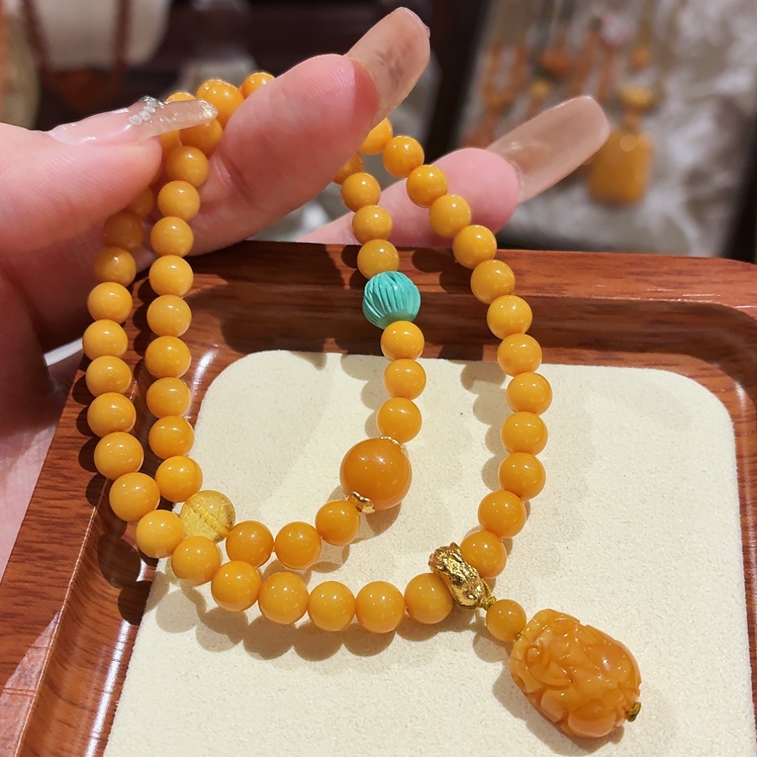 蜜蜡未镶嵌手链手串