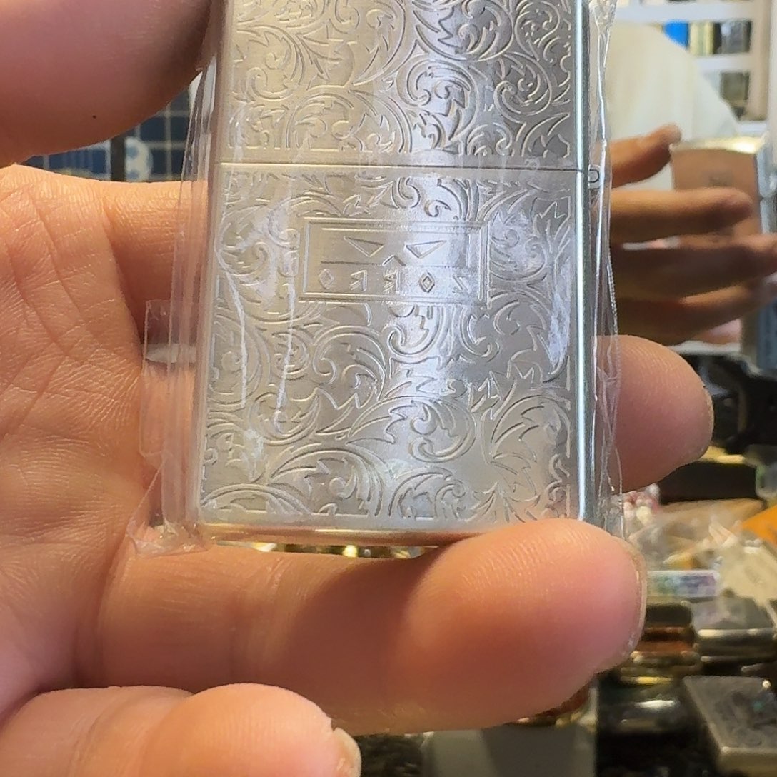 佐罗二代包银小唐草煤油打火机