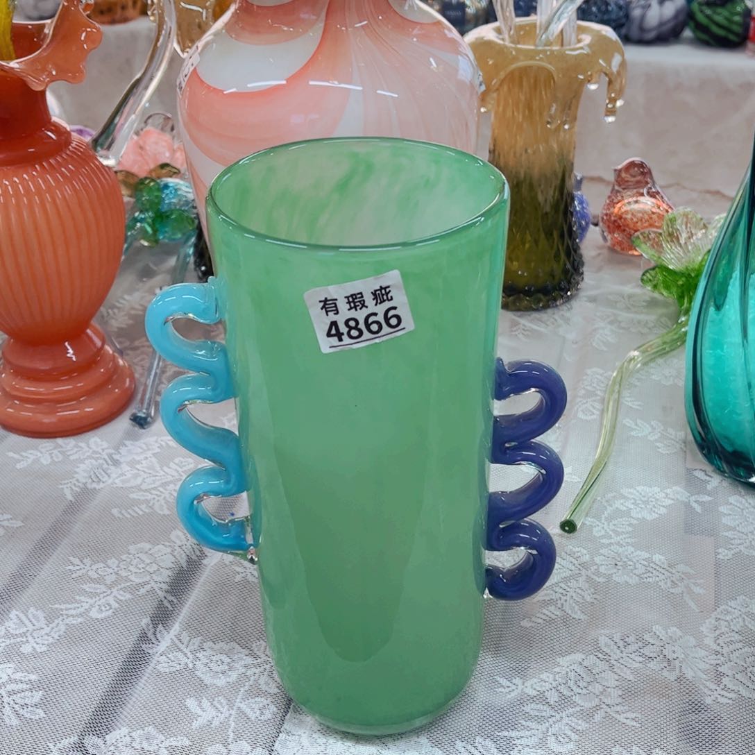 琉璃4866内瓶底微瑕 花瓶家悦美居