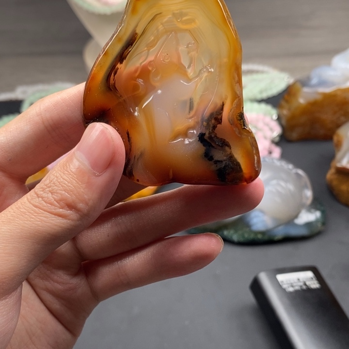 玛瑙/玉髓未镶嵌颈饰玛瑙
