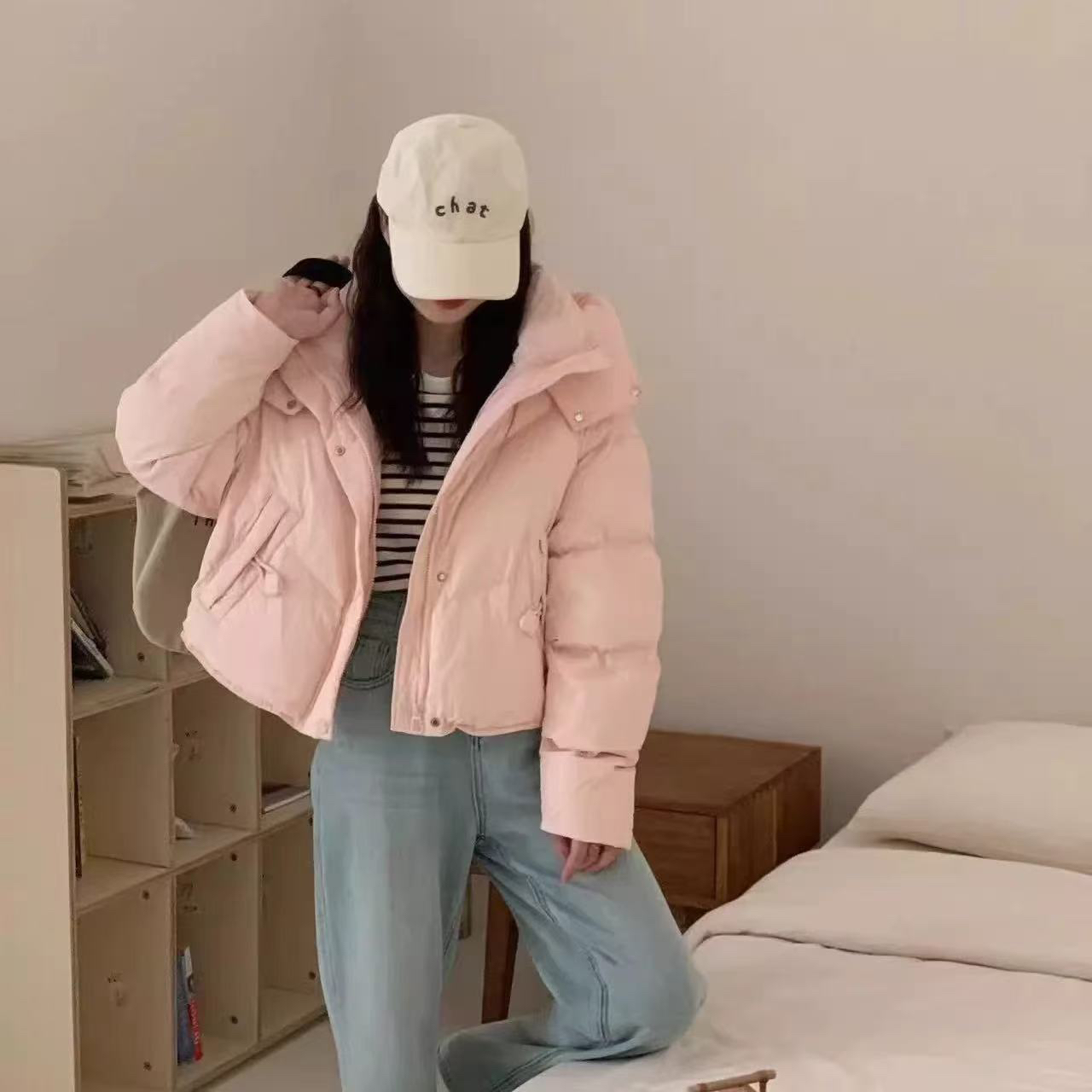 珍姐家口袋方形扣羽羽外套813货号