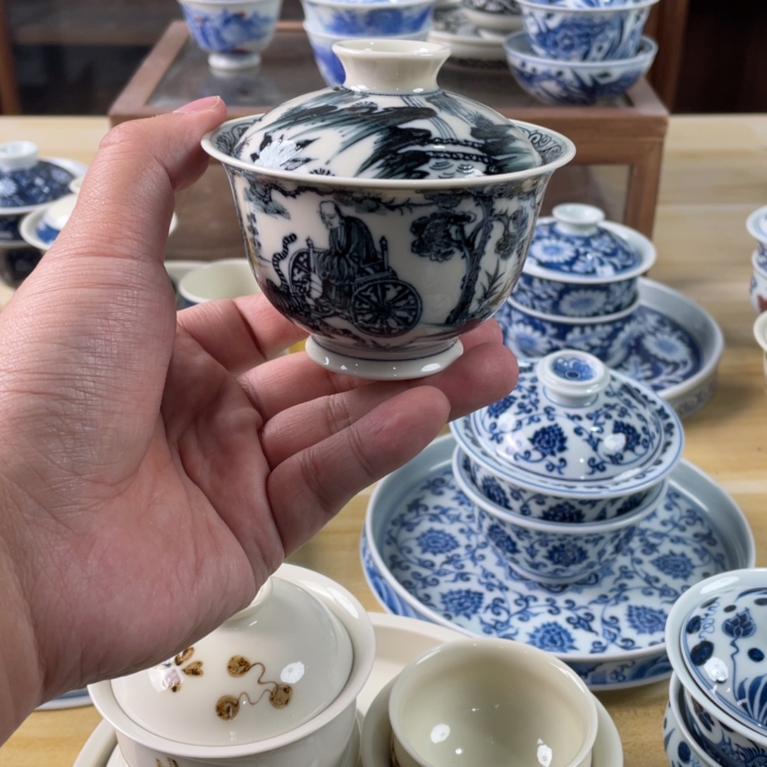伟***景德镇手工手绘茶具