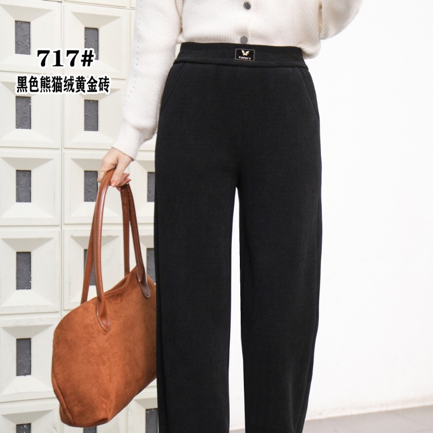 熊猫绒黄金砖加厚加绒休闲裤90斤穿到170