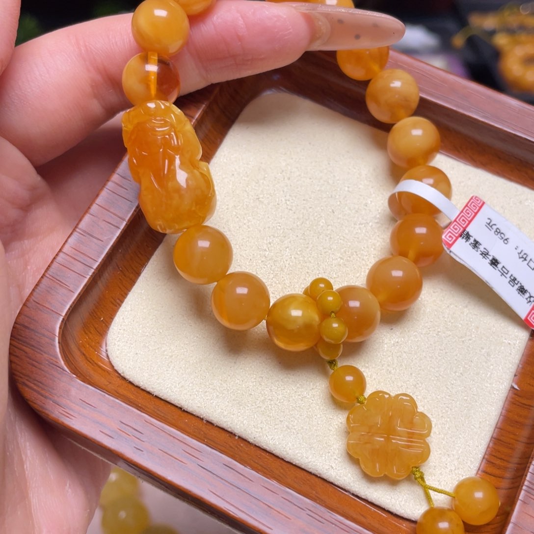 蜜蜡手链未镶嵌手串