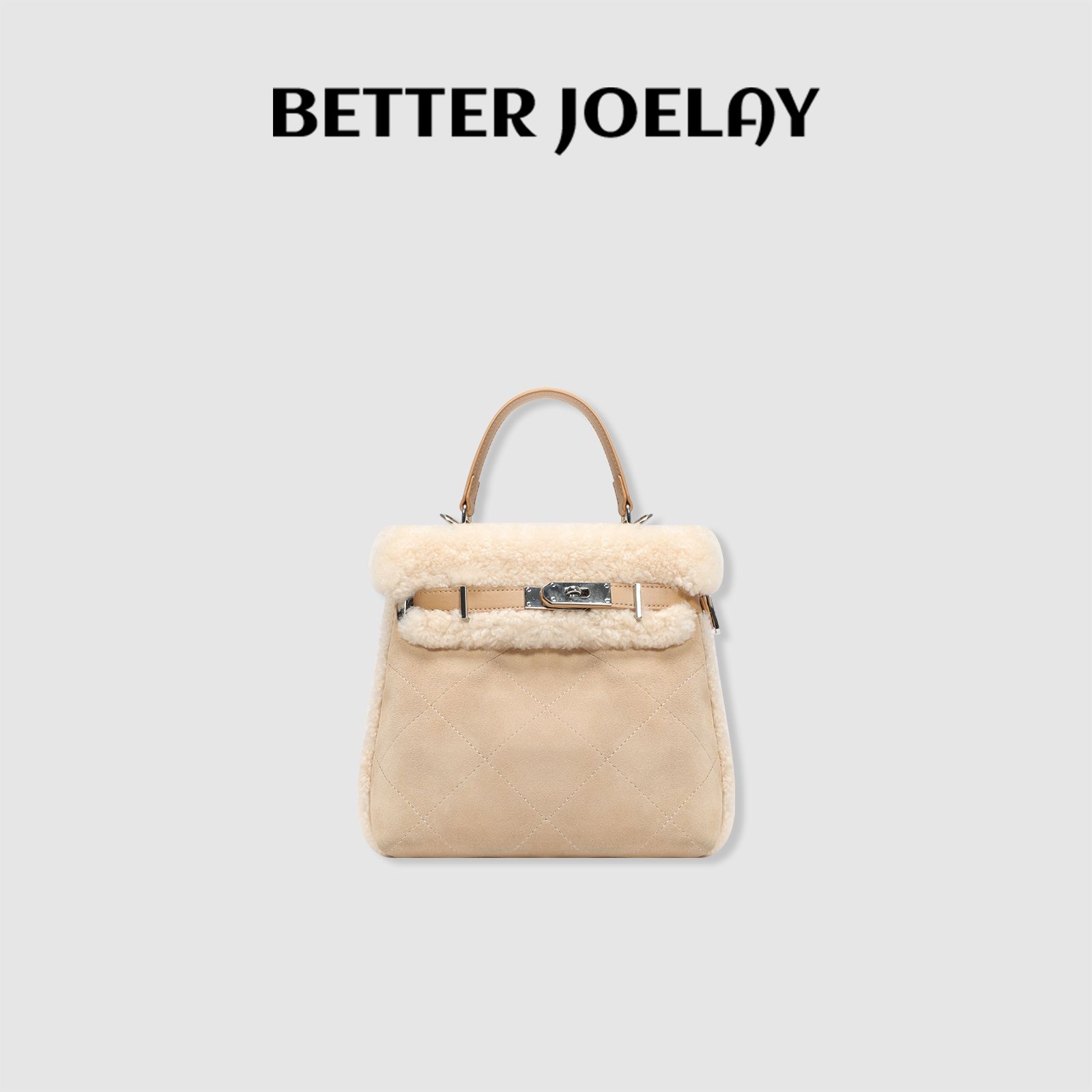 BETTER JOELAY-【毛毡小方】时尚单肩斜挂手提包百搭高级感Z6380
