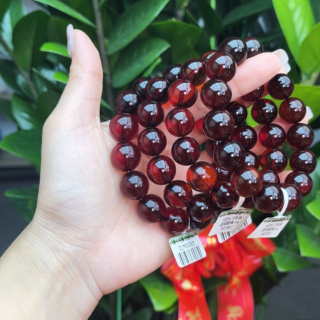 琥珀手链未镶嵌14 m多样性发其一