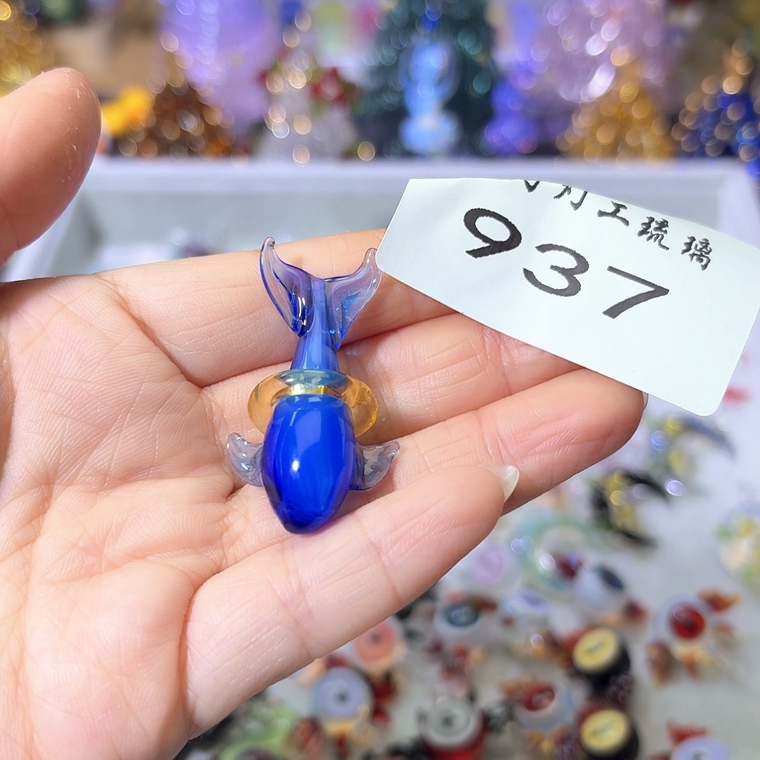颈饰玻璃937鲸鱼吊坠