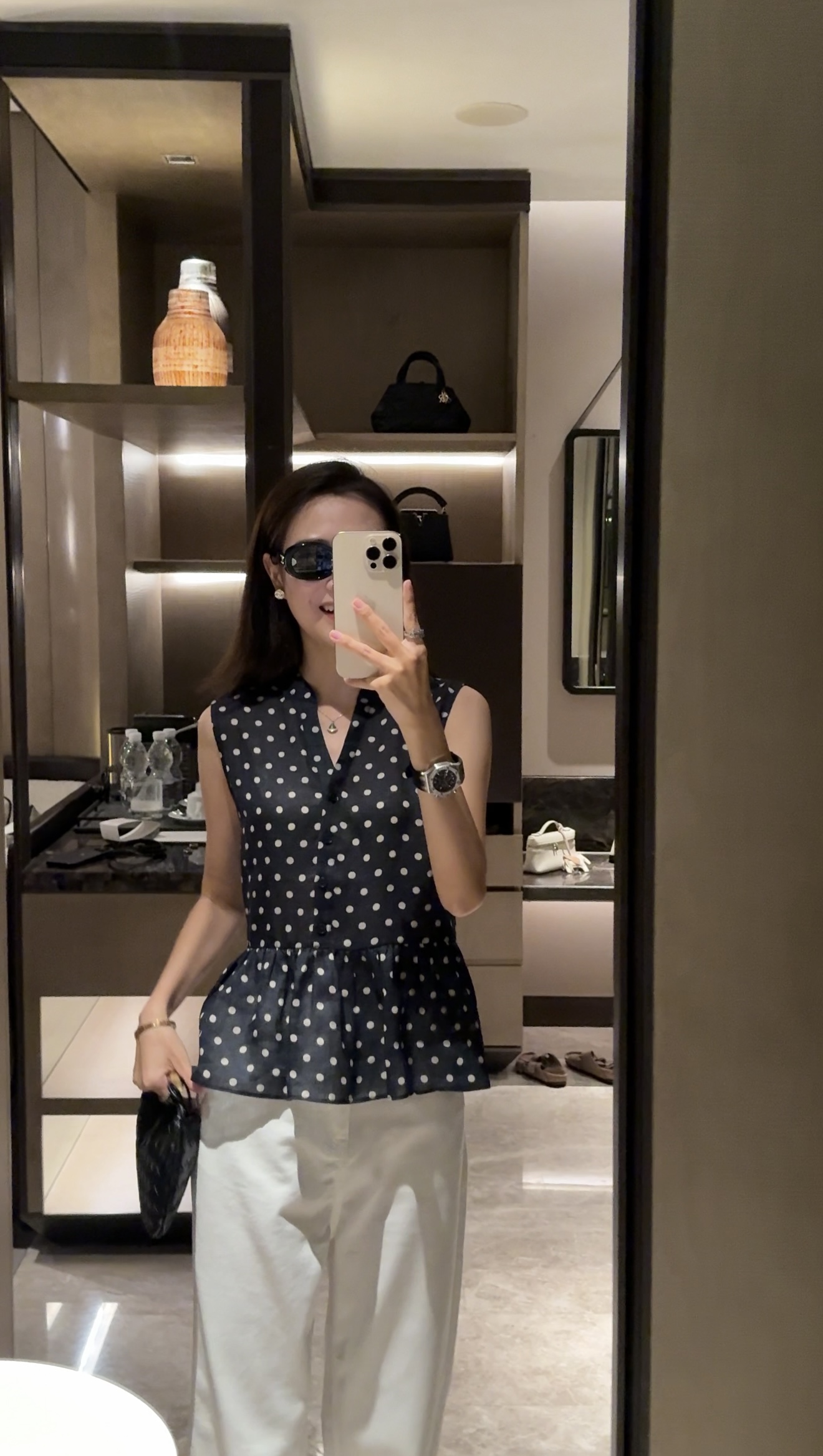 【米卡私服】复古明媚波点上衣