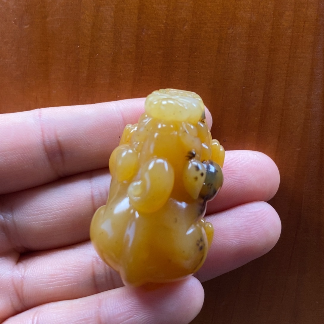 石英质玉（黄龙玉）未镶嵌颈饰