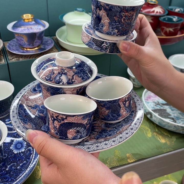景德镇陶瓷盖碗茶具