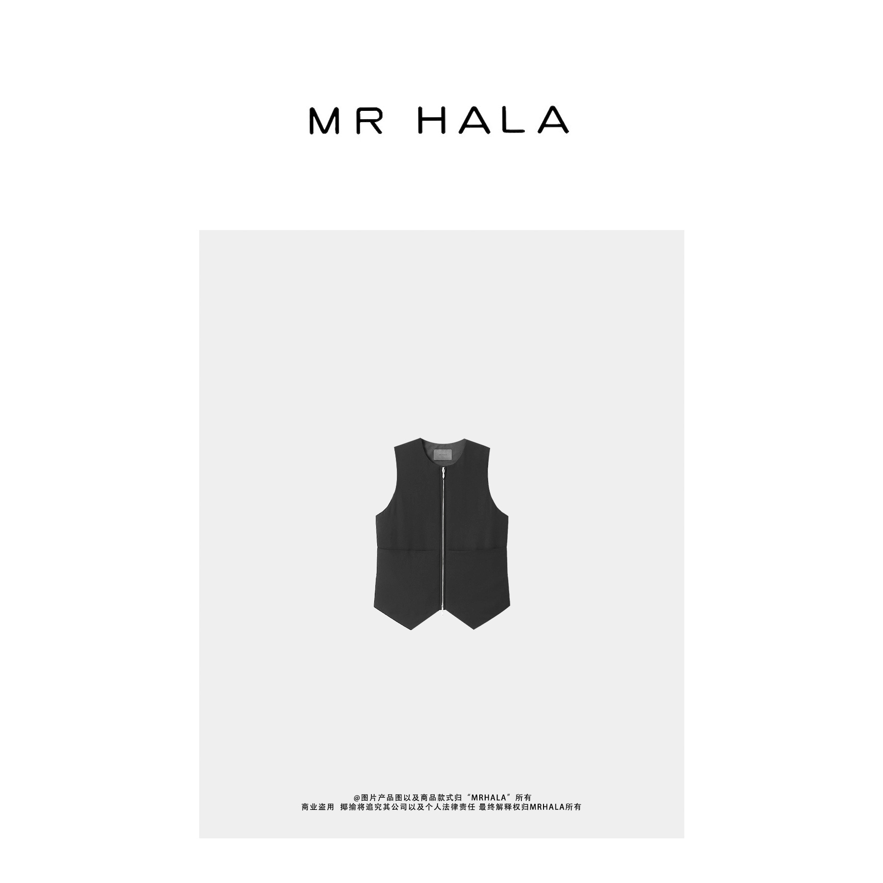 MRHALA 怡慕真丝交织鹅绒马甲背心女 LW40104
