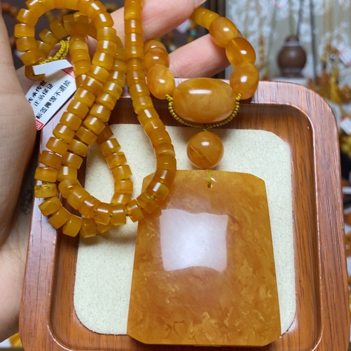 【闪购商品】蜜蜡颈饰未镶嵌项链