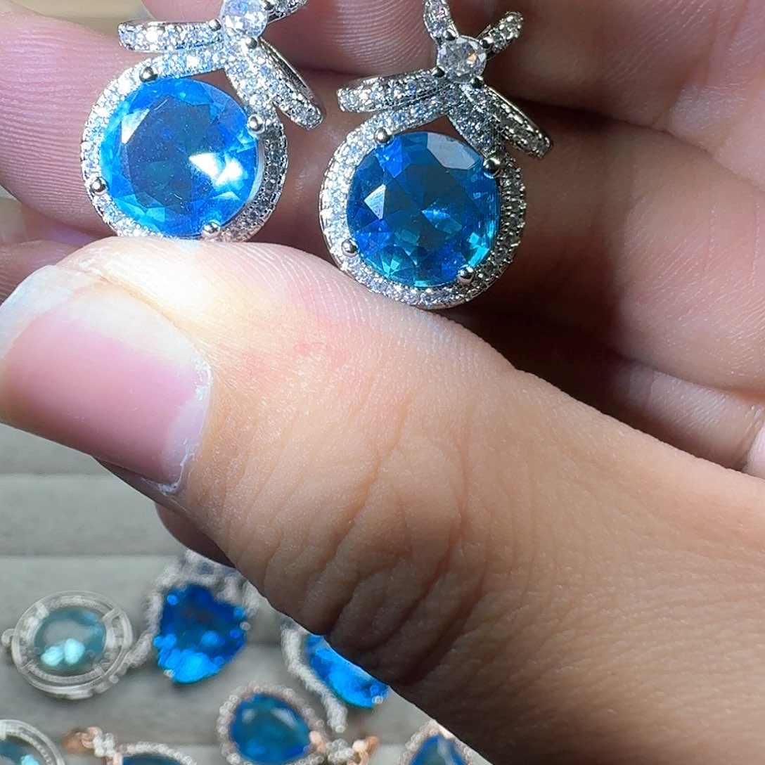 芙蓉石戒指银S925镶嵌