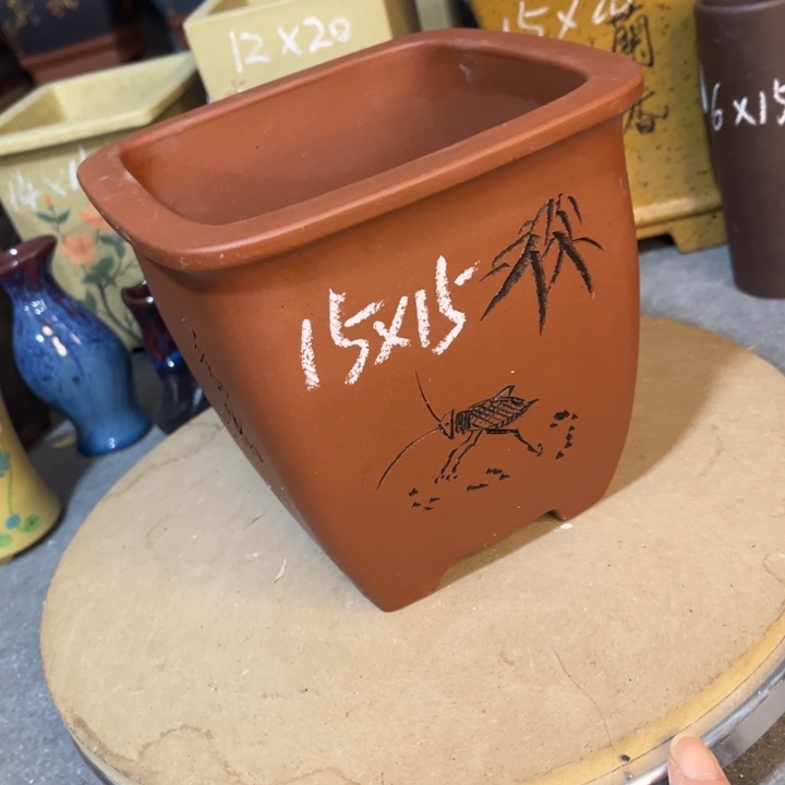 紫砂花盆紫砂花盆