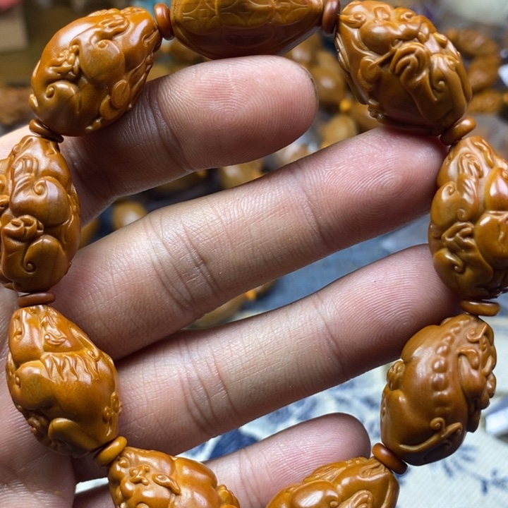 橄榄核手串/手链橄榄核雕工艺手串