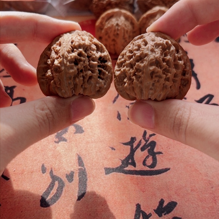 文玩核桃吊坠41+三角涿鹿南疆石