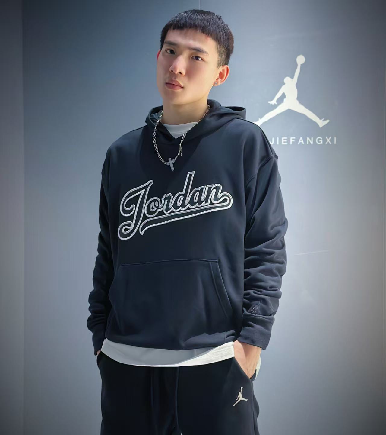 Nike/耐克正品休闲2024新款男子加绒保暖针织连帽卫衣FN4614-010