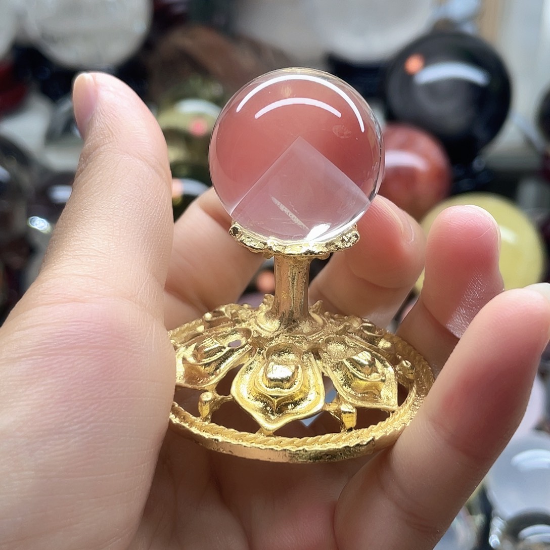 水晶珠宝半成品未镶嵌银山卡28.3