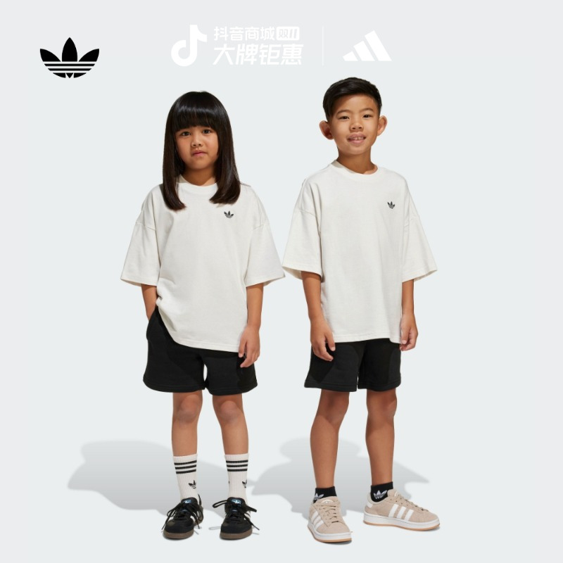adidas阿迪达斯官方三叶草小童新款迪士尼联名经典短袖套装JD3105