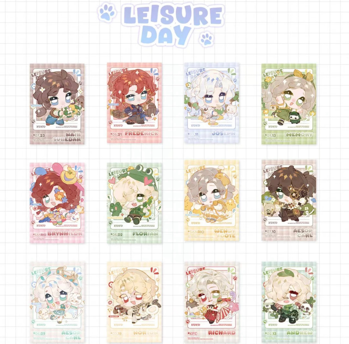 第五人格喵喵小萌物系列拍立得（代拆）