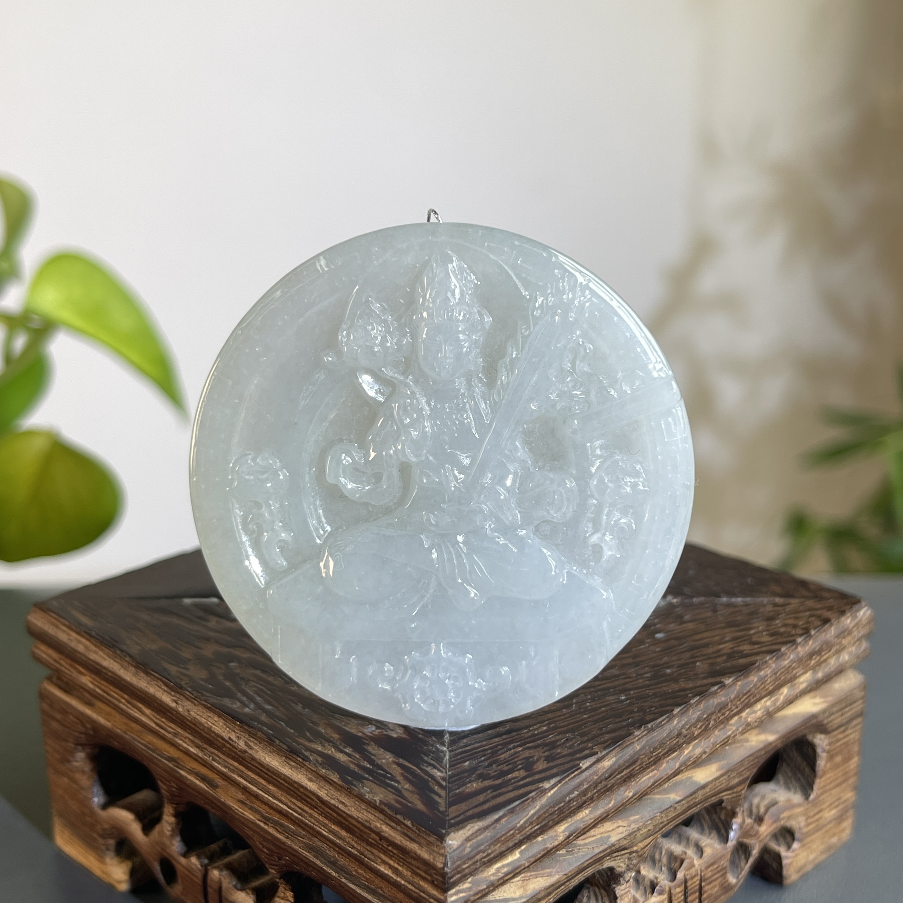 JXW18-51 天然翡翠缅甸A货 虚空藏