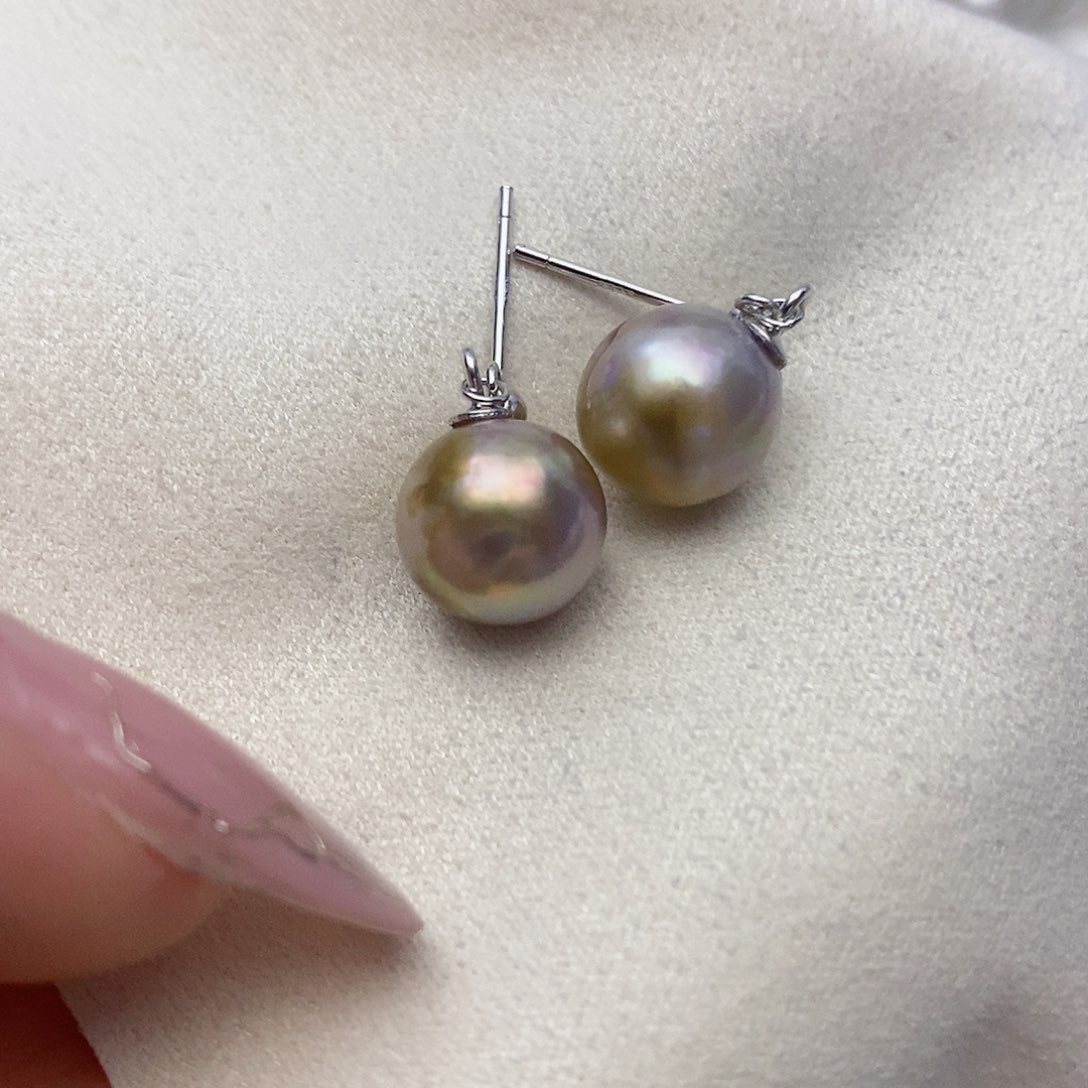 【闪购商品】淡水珍珠耳饰银S925镶嵌